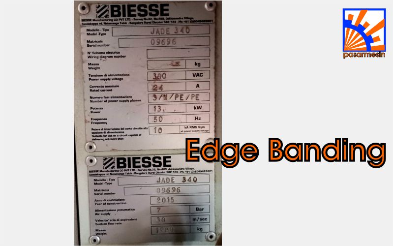 JUAL mesin Edge Banding BIESSE